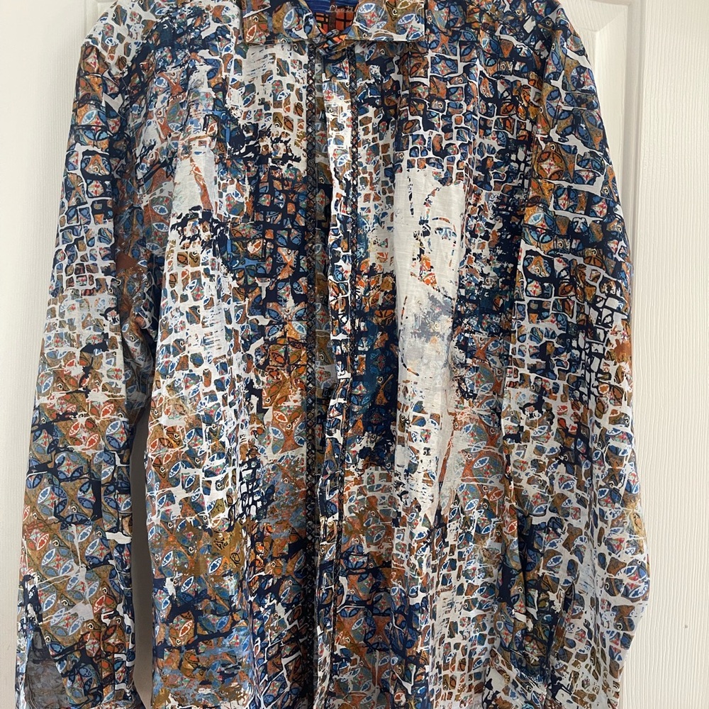 Robert Graham Multicolor Casual Button Down Shirt